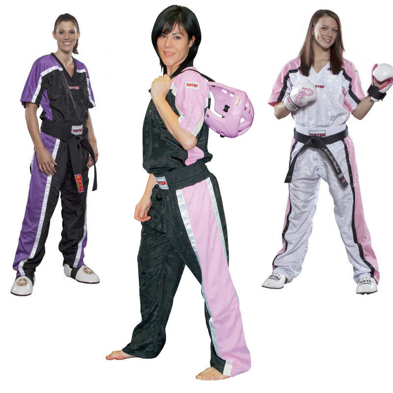 TOP TEN Kickboxhose Mesh Mädchen & Frauen - Pink, rosa oder lila  ABVERKAUF