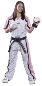 TOP TEN Kickboxhose &quot;Mesh&quot; M&auml;dchen &amp; Frauen - Pink, rosa oder lila  ABVERKAUF