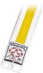 Hayashi Budogürtel zweifarbig weiß/gelb 330
