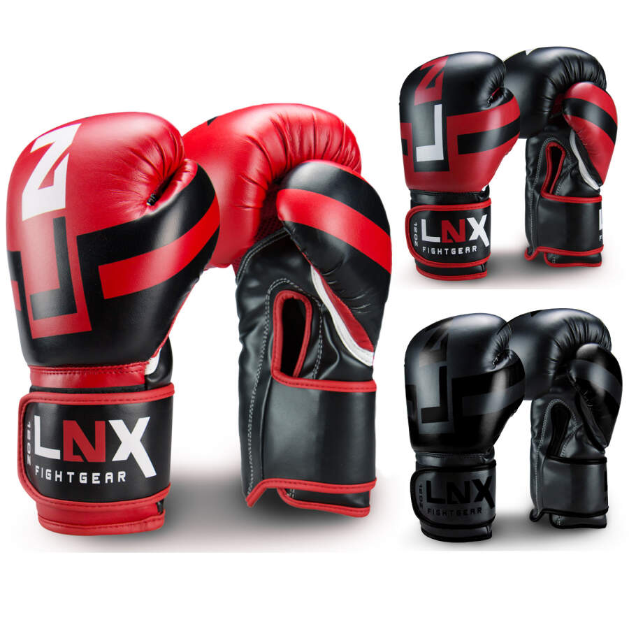 LNX Boxhandschuhe Performance Pro schwarz/rot 14oz