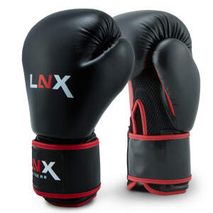 LNX Boxhandschuhe &quot;Pro Fight Evo&quot; schwarz/rot (001) 12 Oz