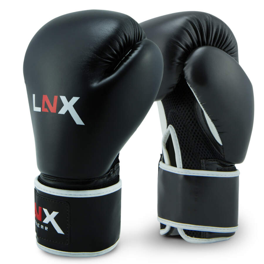 LNX Boxhandschuhe &quot;Pro Fight Evo&quot; schwarz/weiss (002) 16 Oz