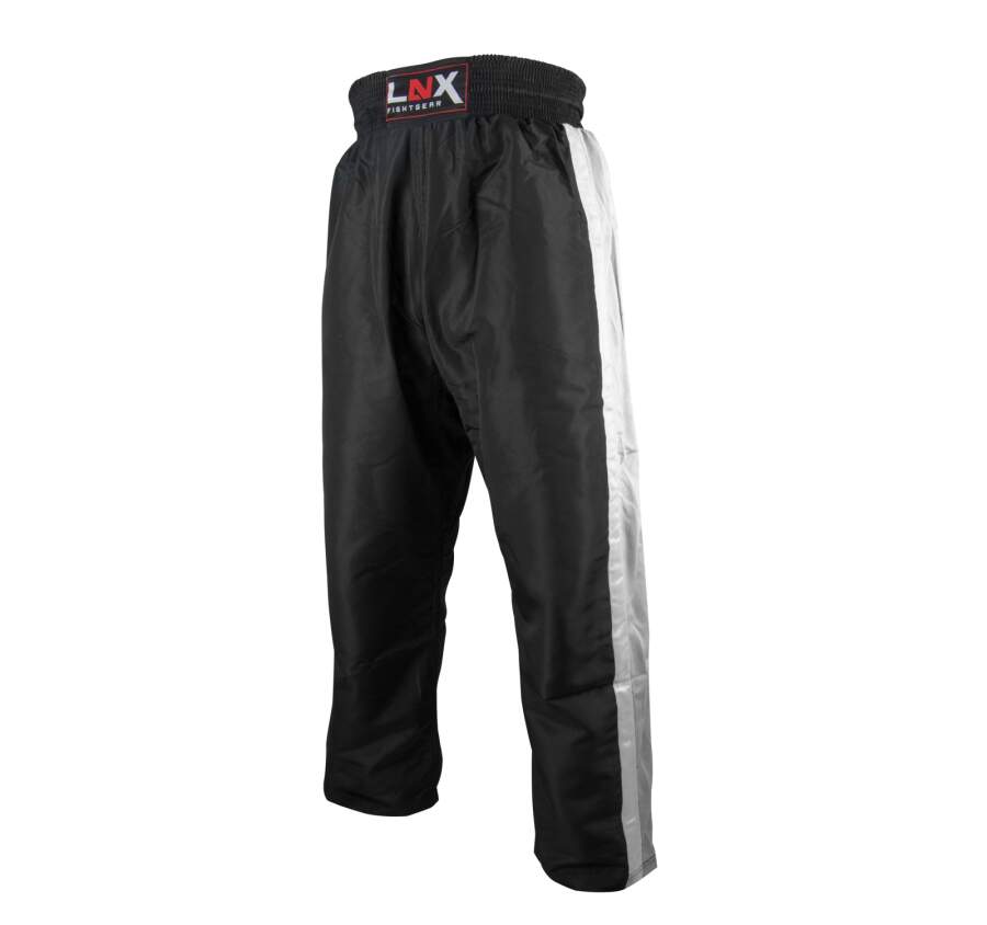 LNX Kickboxhose &quot;X-Speed&quot; schwarz/weiss (002) L
