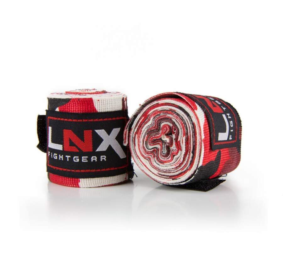 LNX Bandagen/Boxbandagen 4,5m camo-rot