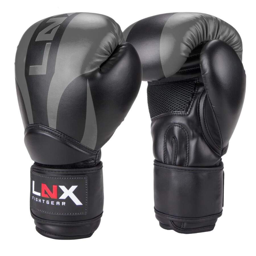 LNX Boxhandschuhe Nitro schwarz/grau (004) 12 Oz