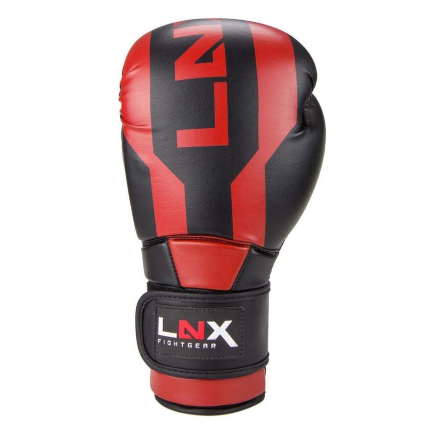 LNX Boxhandschuhe Stealth schwarz/rot (001) 12 Oz