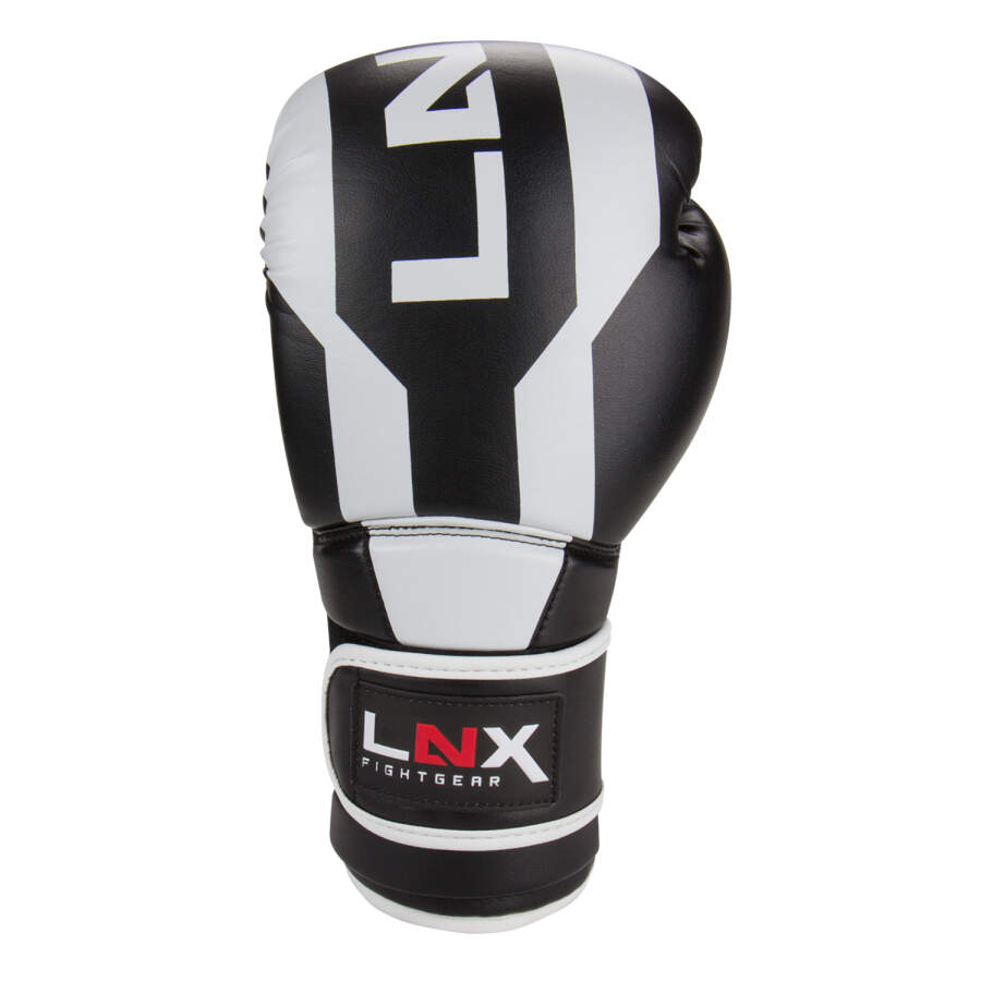 LNX Boxhandschuhe Stealth schwarz/weiß (003) 14 Oz