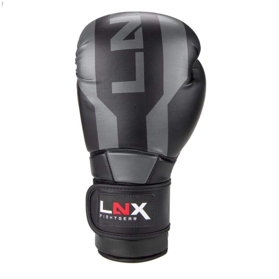 LNX Boxhandschuhe Stealth schwarz/grau (004) 10 Oz