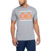 Under Armour T Shirt &quot;Blocked Sportstyle&quot; Logo grau/orange (513) S