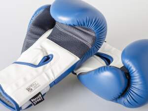 Paffen Sport Boxhandschuhe FIT f&uuml;r das Training blau/weiss 12oz