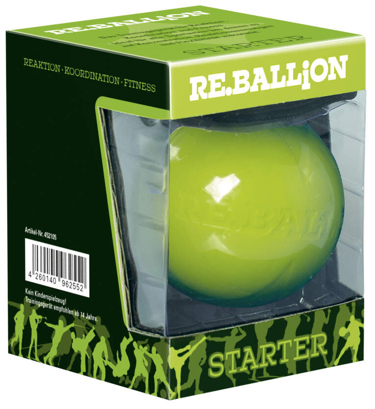 Paffen Sport Reaktionsball Re.Ballion -  Einzeln Starter (gr&uuml;n 86mm)