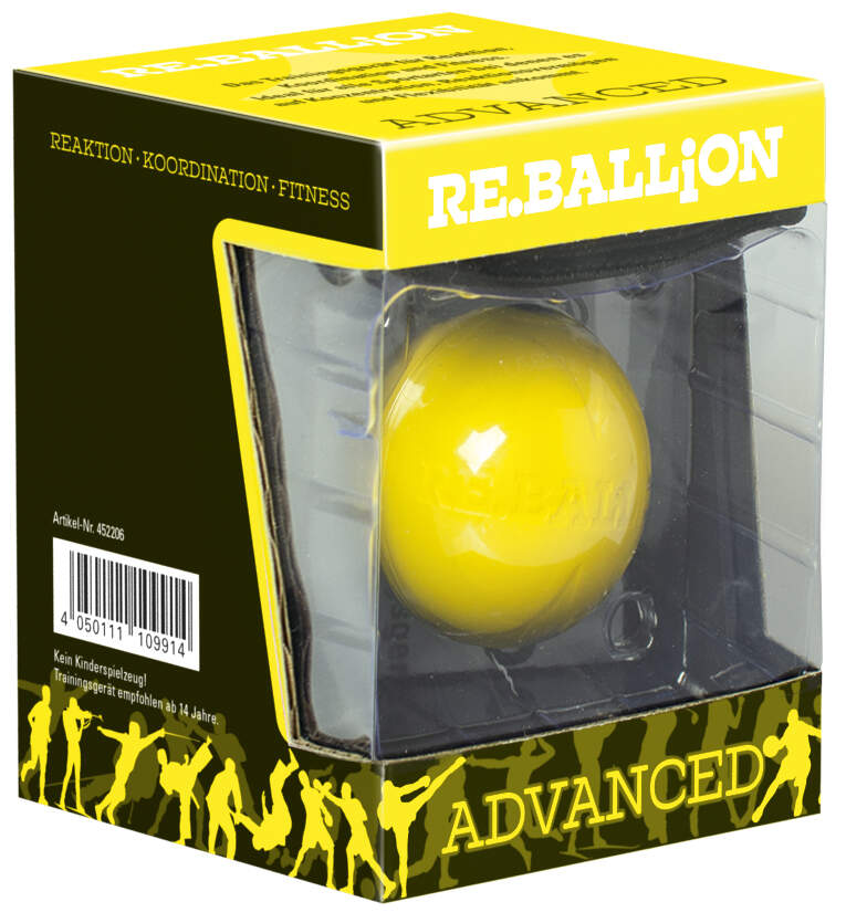 Paffen Sport Reaktionsball Re.Ballion -  Einzeln Advanced (gelb 63mm)