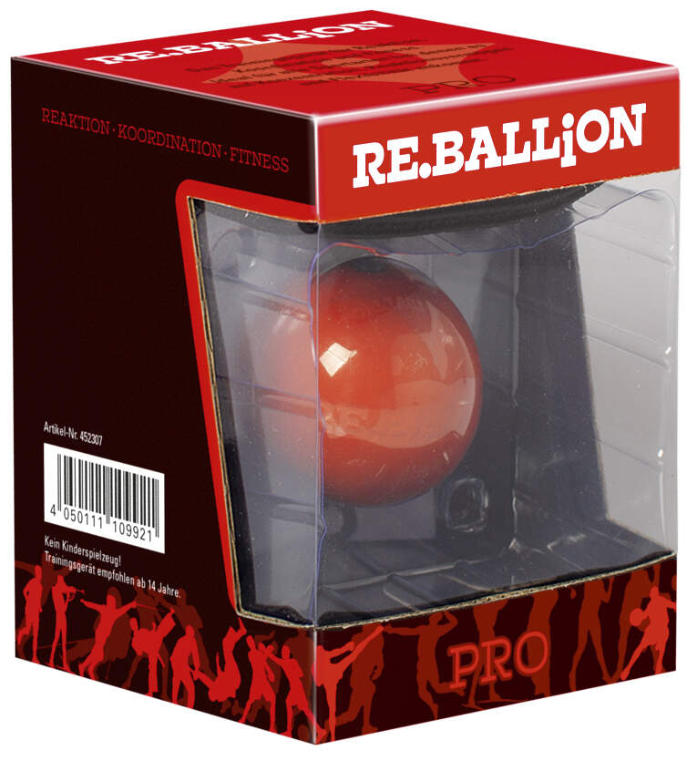 Paffen Sport Reaktionsball Re.Ballion -  Einzeln Pro (rot 55mm)