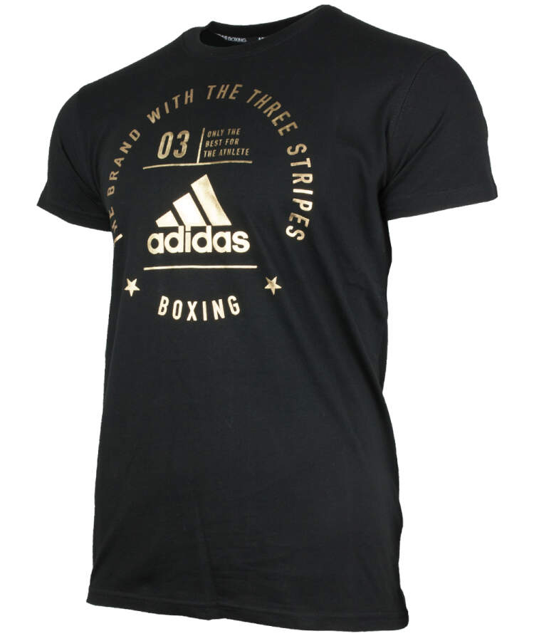 Adidas T-Shirt Community Boxing schwarz/gold - ABVERKAUF