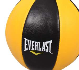 Everlast Doppelend Ball Leder schwarz/gelb