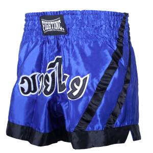 Fightinc. Muay Thai Shorts Traditional blau/schwarz (400) S