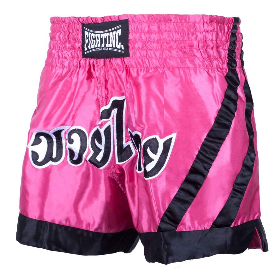 Fightinc. Muay Thai Shorts Traditional pink/schwarz (650) S