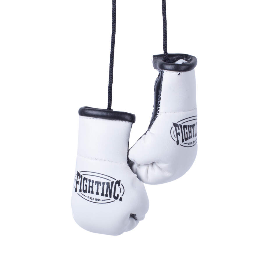 Fightinc. Mini Boxhandschuhe wei&szlig;/schwarz (100)