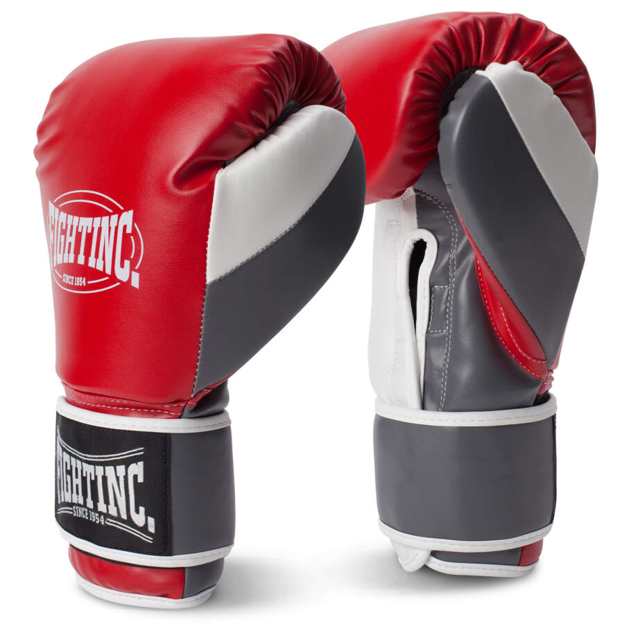 Fightinc. Boxhandschuhe Legacy rot/grau (601) 12 Oz