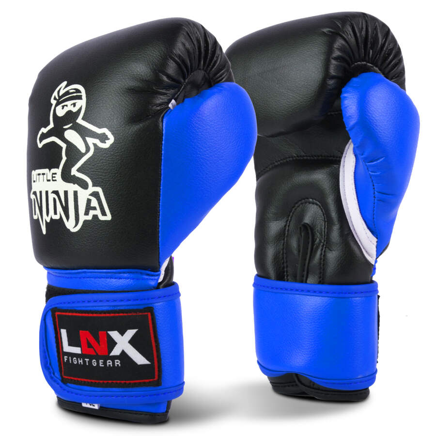 LNX Boxsack Set Kinder Little Ninja - GEFÜLLT schwarz/blau