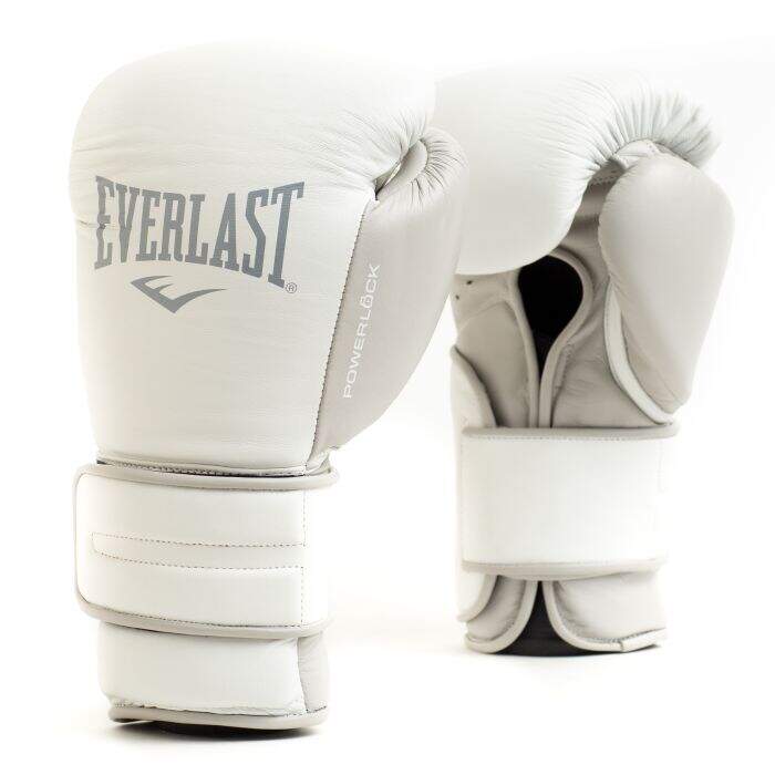 Powerlock schwarz-weiß Everlast Boxhandschuhe 