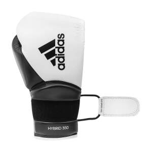 Adidas Boxhandschuhe Hybrid 350 Duo Lace wei&szlig;/schwarz 14 Oz