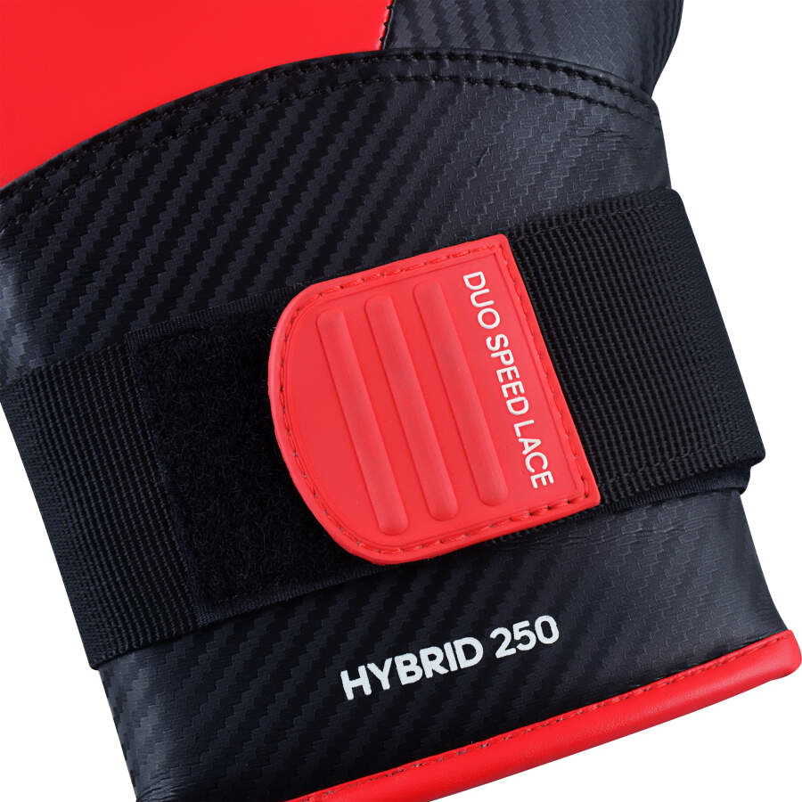 Adidas Boxhandschuhe Hybrid 250 Duo Lace rot/schwarz 16 Oz