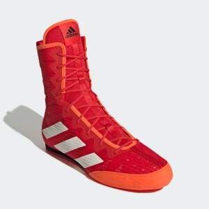 Adidas Boxschuhe Box Hog 4 rot/wei&szlig;