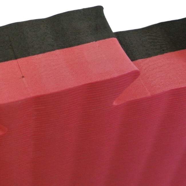 Sportief Kampfsportmatten 2,5 cm (100x100x2,5cm) schwarz/rot