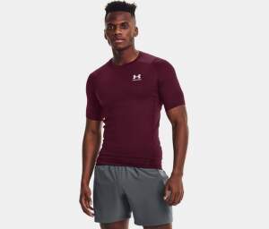 Under Armour Compression SS HG maroon (609)