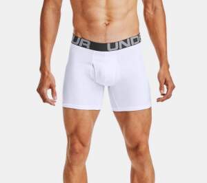 Under Armour Boxers Charged Cotton 15cm 3er-Pack weiss (100)